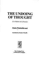 The undoing of thought =
