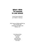 What I wish I'd learned in law school