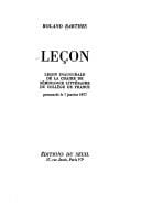 Leçon =