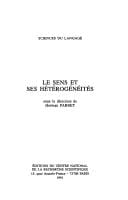 Le Sens et ses hétérogénéités