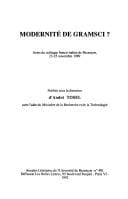 Modernité de Gramsci?