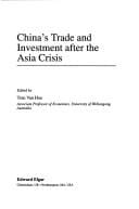China's trade and investment after the Asia crisis