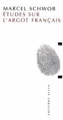 Etudes sur l'argot français