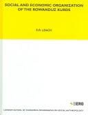 Social and economic organisation of the Rowanduz Kurds