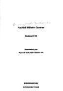 Nachlass Wilhelm Groener