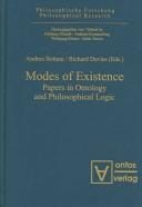 Modes of existence: papers in ontology and philosophical logic