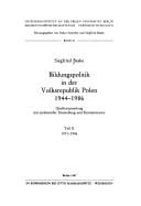 Bildungspolitik in der Volksrepublik Polen, 1944-1986