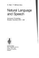 Natural language and speech