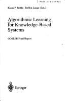 Algorithmic learning for knowledge-based systems