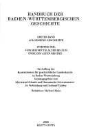 Handbuch der baden-württembergischen Geschichte