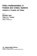 Policy implementation in federal and unitary systems