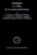 Heidegger et l'idée de la phénoménologie