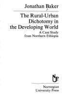 The rural-urban dichotomy in the developing world