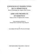 Exigences et perspectives de la semiotique