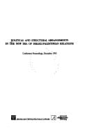Political and structural arrangements in the new era of Israeli-Palestinian relations