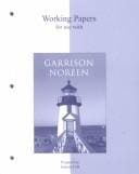 Working papers for use with Managerial accounting