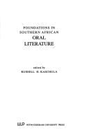 Foundations in Southern African Oral Literature (African Studies Reprint)
