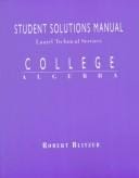 Student Solutions Manual for College Algebra