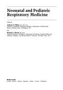 Neonatal and pediatric respiratory medicine