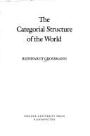 The categorial structure of the world