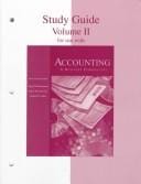 Study Guide, Vol. 2 for Use With Accounting