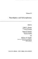 Neuroleptics and schizophrenia