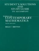 Student's Solutions and Study Guide to Accompany Topics in Contemporary Mathematics