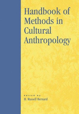 Handbook of methods in cultural anthropology