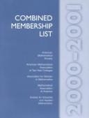 Combined Membership List 2000-2001