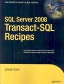 SQL Server 2008 Transact-SQL recipes