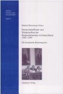 Hochschuloffiziere & Der Wiederaufbau