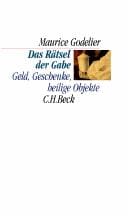 Das Rätsel der Gabe. Geld, Geschenke, heilige Objekte