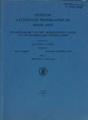 Lexicon Latinitatis Nederlandicae Medii Aevi, IV. F-I, Fasc. 31