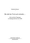 Bis dass der Tod euch scheidet...: leib-seelische F ugungen in Liebesgeschichten um 1800