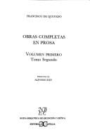 Obras Completas III En Prosa Quevedo (Nueva Biblioteca de Erudicion y Critica)