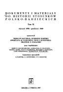Materiały archiwalne do historii stosunków polsko-radzieckich