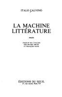 La machine littérature