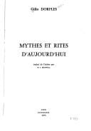 Mythes et rites d'aujourd' hui