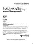 Remote sensing and space technology for multidisciplinary research and applications