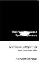 Theory of generalized spectral operators