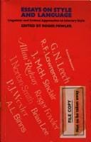 Essays on style and language