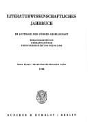 Literaturwissenschaftliches Jahrbuch