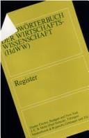 Handwörterbuch der Wirtschaftswissenschaft (HdWW)