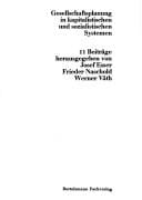 Gesellschaftsplanung in kapitalistischen und sozialistischen Systemen