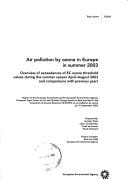 Air pollution by ozone in Europe in summer 2003