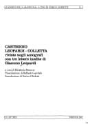 Carteggio Leopardi-Colletta