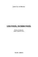 Leer poesía, escribir poesía
