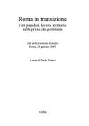 Roma in transizione