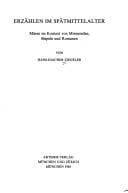 Erzählen im Spätmittelalter