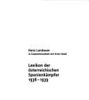 Lexikon der österreichischen Spanienkämpfer 1936-1939